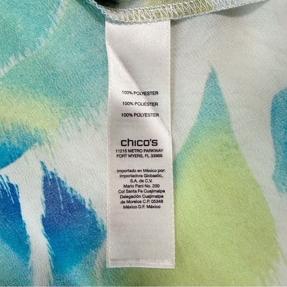 NWT Chicos Woman S/M Sheer Floral Open Front Flowy Kimono Boho Resortwear - Picture 7 of 7